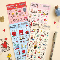 Peanuts Masking Sticker Set - Great For Decorating Scrapbooks, Cards and Envelopes!