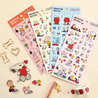 Peanuts Masking Sticker Set - Great For Decorating Scrapbooks, Cards and Envelopes!