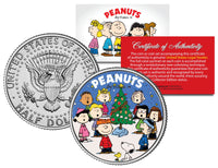 Snoopy Christmas JFK Kennedy Half Dollar U.S. Coin With Stand - Licensed - snoopn4pnuts.com