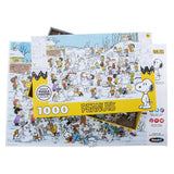 Peanuts 1,000 Piece Jigsaw Puzzle Set Plus FREE Poster - Playing In The Snow