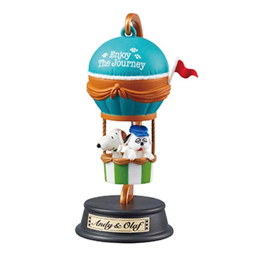 Peanuts Hot Air Balloon Figurine - Andy and Olaf