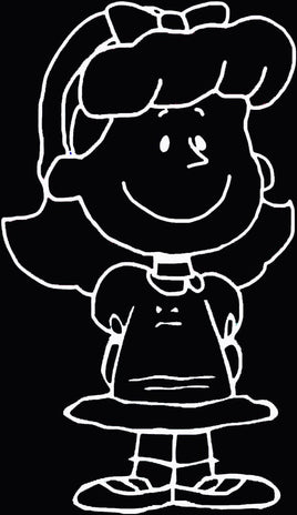 Little Red - Haired Girl Die - Cut Vinyl Decal - White - snoopn4pnuts.com