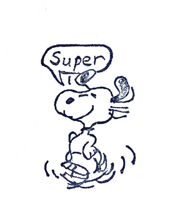 Snoopy Vintage Rubber Stamp With Wood Handle - SUPER! - snoopn4pnuts.com