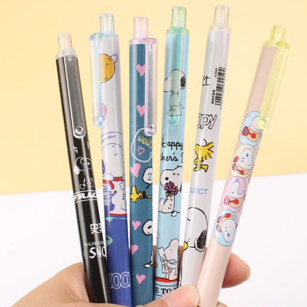 Snoopy Retractable Gel Pen With Pocket Clip - 6 Designs To Choose From - snoopn4pnuts.com
