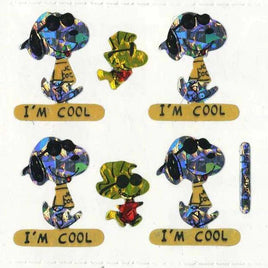 Peanuts Stickermagic Prismatic / Holographic Sticker Sheet - Great For Scrapbooking! - snoopn4pnuts.com