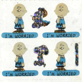 Peanuts Stickermagic Prismatic / Holographic Sticker Sheet - Great For Scrapbooking! - snoopn4pnuts.com