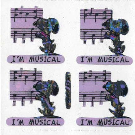 Peanuts Stickermagic Prismatic / Holographic Sticker Set - Great For Scrapbooking! - snoopn4pnuts.com
