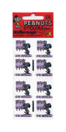 Peanuts Stickermagic Prismatic / Holographic Sticker Set - Great For Scrapbooking! - snoopn4pnuts.com