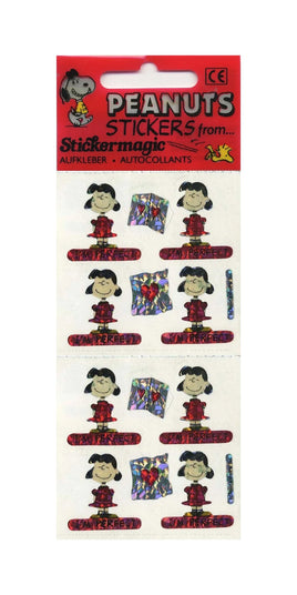 Peanuts Stickermagic Prismatic / Holographic Sticker Set - Great For Scrapbooking! - snoopn4pnuts.com