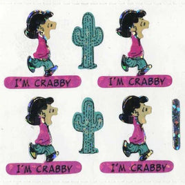Peanuts Stickermagic Prismatic / Holographic Sticker Sheet - Great For Scrapbooking! - snoopn4pnuts.com