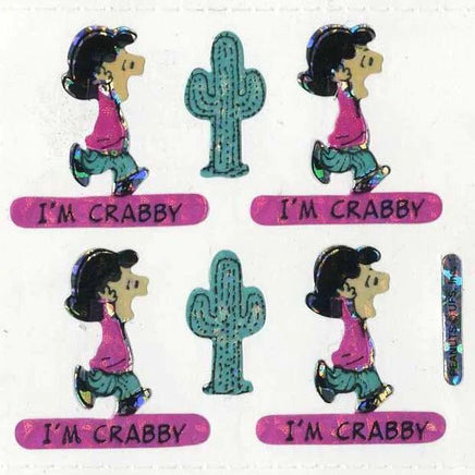 Peanuts Stickermagic Prismatic / Holographic Sticker Sheet - Great For Scrapbooking! - snoopn4pnuts.com
