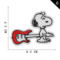 Snoopy Holding Guitar Patch