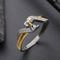 Snoopy Faux - Crystal Ring With Red Heart - snoopn4pnuts.com