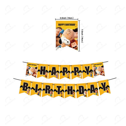 Peanuts Birthday Banner Party Ware - snoopn4pnuts.com