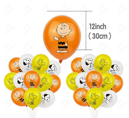 Peanuts Latex Party Balloon - SINGLE (Air Fill/NOT Helium) - Matching Party Ware Sold Separately - snoopn4pnuts.com
