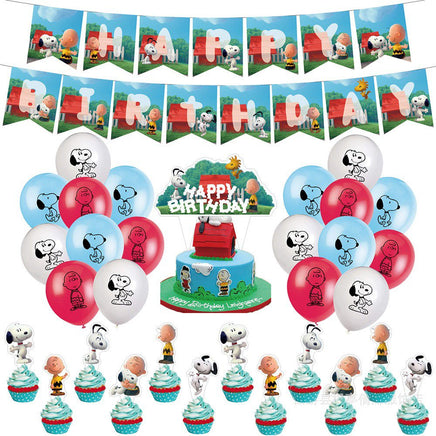 Peanuts Birthday Banner Party Ware - snoopn4pnuts.com