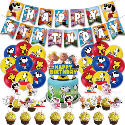 Peanuts Party Ware - Cake Topper (One - Time Use) - Matching Party Ware Sold Separately - snoopn4pnuts.com
