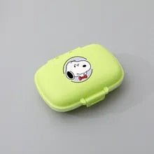 Peanuts Safe and Secure Pill Box With 8 Compartments - Perfect Size For Purse and Traveling! - snoopn4pnuts.com