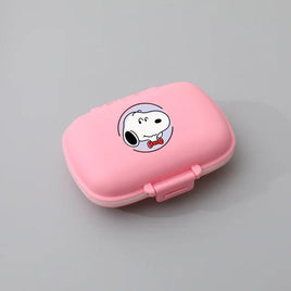 Peanuts Safe and Secure Pill Box With 8 Compartments - Perfect Size For Purse and Traveling! - snoopn4pnuts.com
