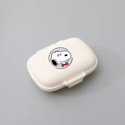 Peanuts Safe and Secure Pill Box With 8 Compartments - Perfect Size For Purse and Traveling! - snoopn4pnuts.com