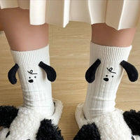 Snoopy Crew - Length Socks With Ears and Embroidered Face - Cute! - snoopn4pnuts.com