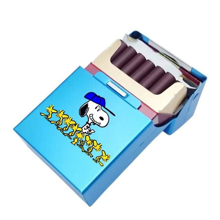 Snoopy Hinged Aluminum Cigarette Case - Coach - snoopn4pnuts.com