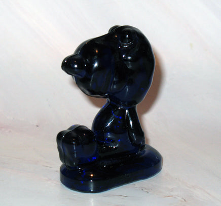 Snoopy - Style Blue Glass Figurine / Paperweight - snoopn4pnuts.com