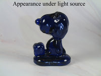 Snoopy - Style Blue Glass Figurine / Paperweight - snoopn4pnuts.com