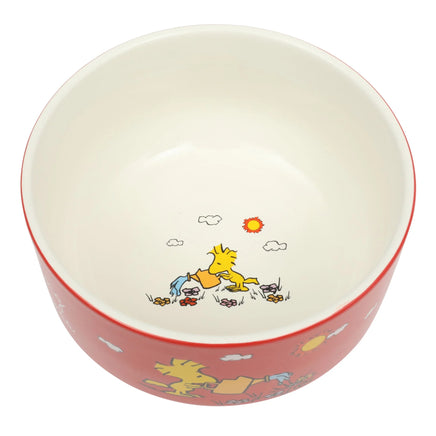 Snoopy Stoneware Bowl / Snack Dish - Watering Happiness - snoopn4pnuts.com