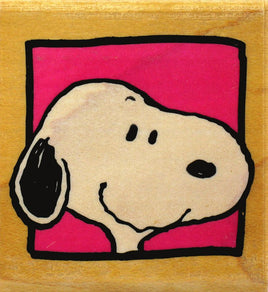 Snoopy's Portrait RUBBER STAMP (Used But GOOD Condition) - snoopn4pnuts.com