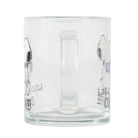 Snoopy Clear Glass Mug - But First Coffee - snoopn4pnuts.com