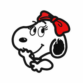 Belle Indoor/Outdoor Die - Cut Vinyl Decal (Solid Fill - Full Color) - snoopn4pnuts.com