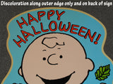 Charlie Brown Giant Halloween Yard Sign / Wall Decor (Near Mint/Never Used Outside)