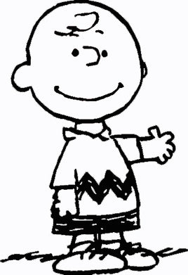 Charlie Brown Waves Die - Cut Vinyl Decal - White - snoopn4pnuts.com