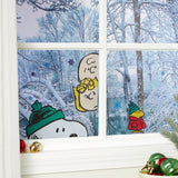 Peanuts Winter Holiday "Peeker" Static PVC Window Clings (Great For Car Windows Too!)