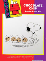 Snoopy Counted Cross Stitch Kit - Chocolate Chip Cookies