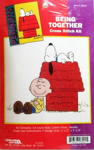 Charlie Brown and Snoopy Cross Stitch Kit - "Being Together"