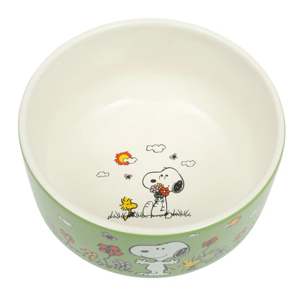 Snoopy Stoneware Bowl / Snack Dish - Harvesting Sunshine - snoopn4pnuts.com