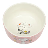 Snoopy Stoneware Bowl / Snack Dish - Love Begins To Bloom