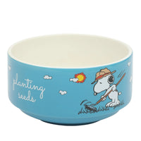 Snoopy Stoneware Bowl / Snack Dish - Planting Seeds - snoopn4pnuts.com