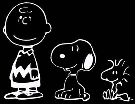 Peanuts 3 - Piece Die - Cut Vinyl Decal Set - Black - snoopn4pnuts.com