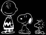 Peanuts 3-Piece Die-Cut Vinyl Decal Set - Black