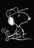Snoopy Golfer Die-Cut Vinyl Decal - White