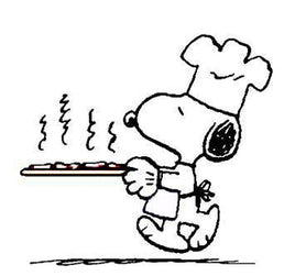 Snoopy Chef / Baker Die - Cut Vinyl Decal - Black - snoopn4pnuts.com