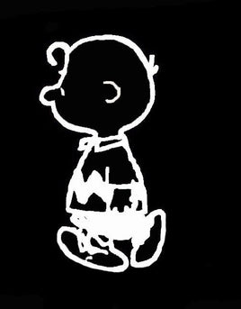 Charlie Brown Walking Die - Cut Vinyl Decal - White - snoopn4pnuts.com