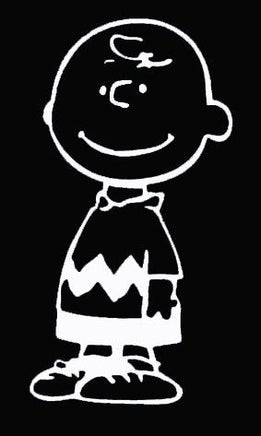 Charlie Brown Die - Cut Vinyl Decal - White - snoopn4pnuts.com