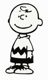 Charlie Brown Die-Cut Vinyl Decal - Black