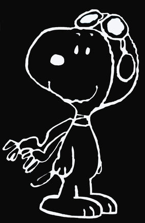 Flying Ace Snoopy Die - Cut Vinyl Decal - White - snoopn4pnuts.com
