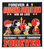 Snoopy College Football Indoor/Outdoor Waterproof Vinyl Decal - Arizona State Sun Devils