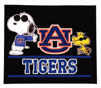 Snoopy College Football Indoor/Outdoor Waterproof Vinyl Decal - Auburn Tigers